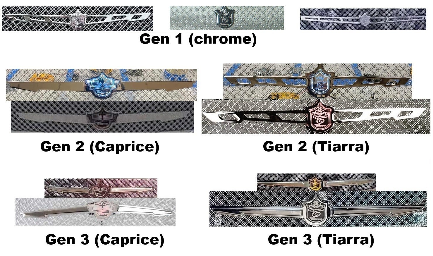 Tiarra Luxury Grilles ~ 1991 - 1996 Chevrolet Caprice, Impala
